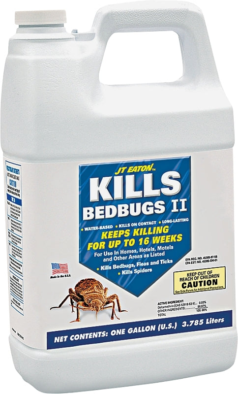 J.T. Eaton 207-W1G Bed Bug Insecticide, Liquid, Spray Application, 1 gal