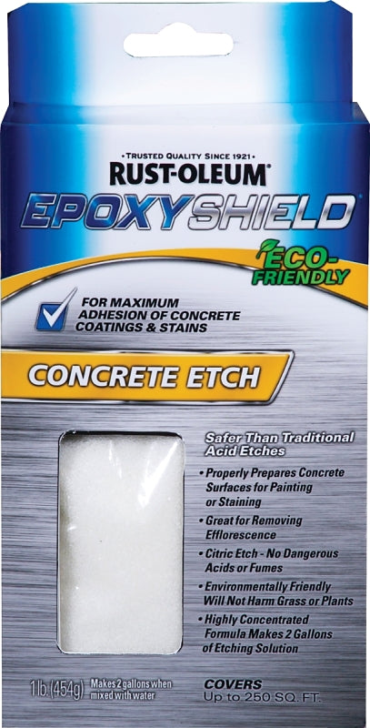 Rust-Oleum 238475 Concrete Etch, Granular, White, 2 gal, Pouch