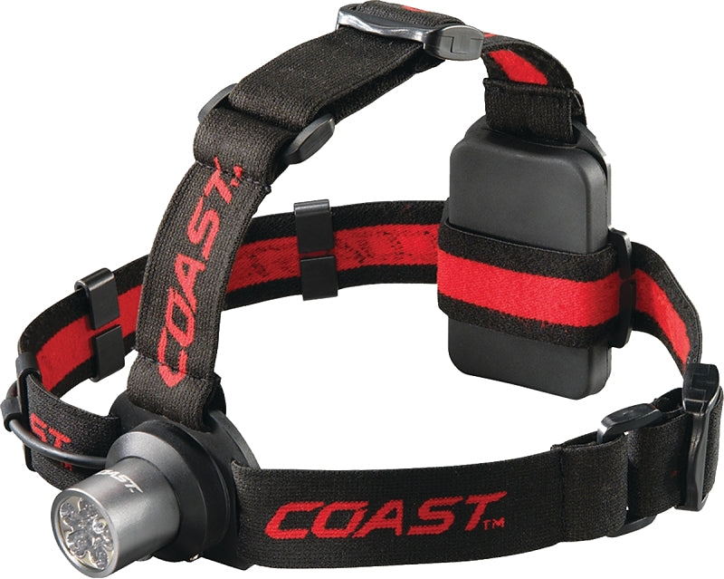Coast TT7041CP Adjustable Headlamp, AAA Battery, LED Lamp, 175 Lumens, Hinged Beam, 56 m Beam Distance