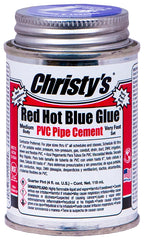 Christy's RH-RHBV-QP-48 Solvent Cement, 0.25 pt, Can, Medium Syrupy Liquid, Blue