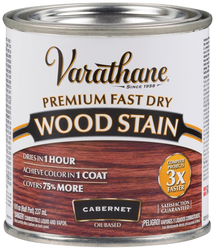 Varathane 262035 Stain, Cabernet, Liquid, 0.5 pt, Can