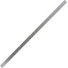 MiTek MSTA24-TZ Punched Banding Strapping, 24 in L, 1-1/4 in W, Steel