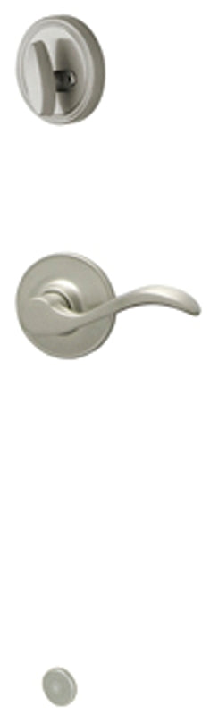 Schlage J Series JH59SEV619LH Seville Inside Handleset, Grade 3 Grade, Mechanical Lock, Metal, Satin Nickel, Residential