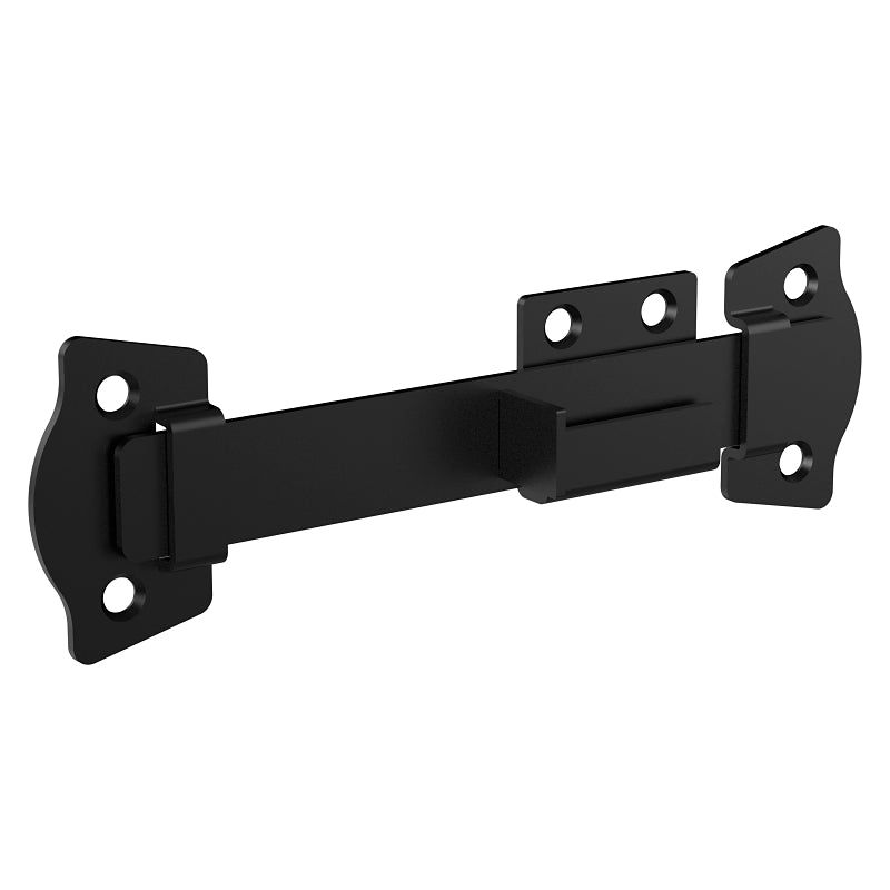 National Hardware N166-028 Rustic Modern Gate Latch, 7-13/32 in L, 1-1/32 in W, Steel, Black
