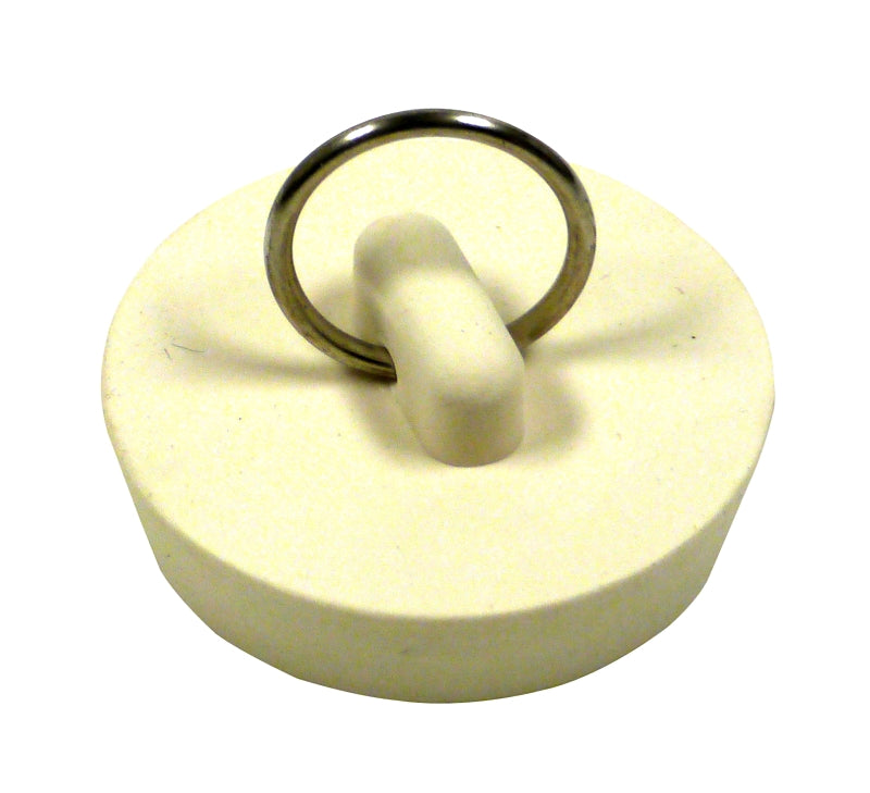 Plumb Pak Duo Fit Series PP820-6 Drain Stopper, Rubber, White, For: 1-5/8 to 1-3/4 in Sink