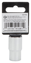 Vulcan MT6515506 Drive Socket, 1/2 in Socket, 1/2 in Drive, 12-Point, Chrome Vanadium Steel, Chrome