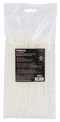 ProSource CV190-1003L Cable Tie, 45 mm Max Bundle Dia, Self-Lock Locking, Nylon, Clear