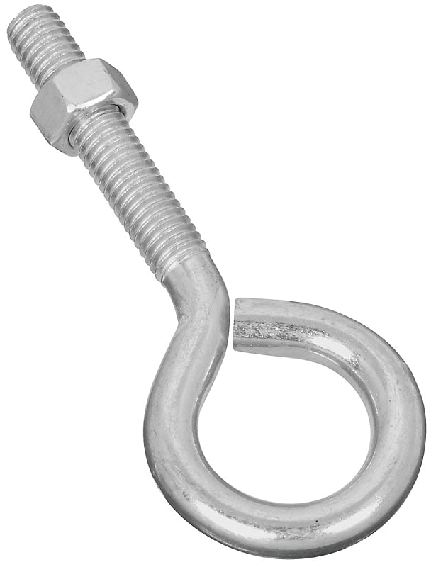 National Hardware N221-267 Eye Bolt, 3/8-16 Thread, 2 in L Thread, 1 in ID Dia Eye, 2.35 in L Shank, 160 lb Working Load