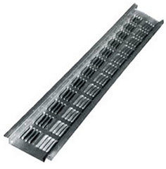 Amerimax VENT8BR-U Soffit Vent, 8 ft L, 9 in/linear ft Net Free Ventilating Area, Aluminum, Brown