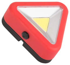 PowerZone 12620 COB LED Triangle Work Light, Red Reflector, ABS/PS Reflector, 3-1/4 in W Reflector