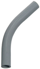 Carlon UA7AER-CAR Conduit Elbow, 45 deg Angle, 3/4 in Bell End, PVC, Gray