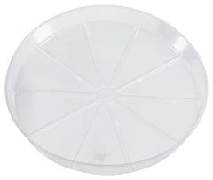 Gardener's Blue Ribbon VS4 Plant Saucer, 4 in Dia, Round, Plastic, Clear