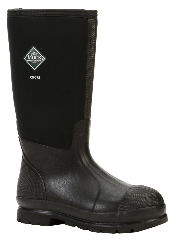 Muck CHORE Series CHH-000A-BL-080 Boots, 8, Black, Rubber Upper