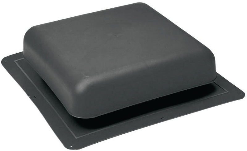 Master Flow RT65WW Roof Louver, 18-1/2 in L, 18 in W, Resin, Weathered Wood