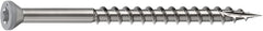 Camo 0353050ES Deck Screw, 0.163 in Thread, 2-1/2 in L, Trim Head, Star Drive, Sharp, Type-17 Point, 316 Stainless Steel