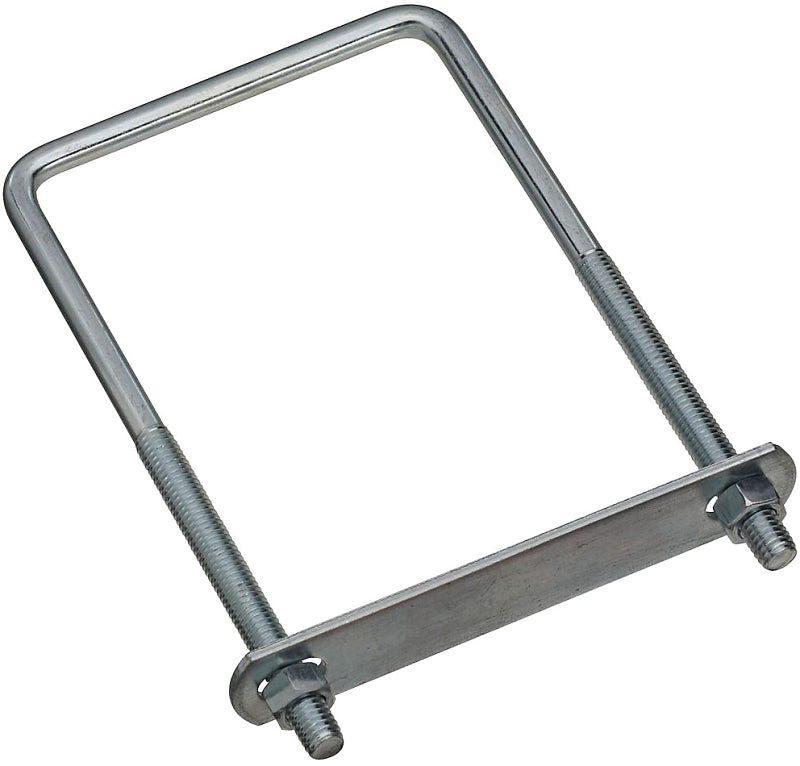 National Hardware N222-406 U-Bolt, 3/8-16 Thread, 3-3/4 in L Thread, Steel, Zinc