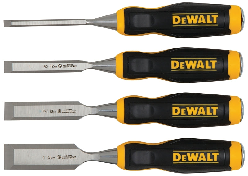 DWHT16063 WOOD CHISEL 4 PC SET