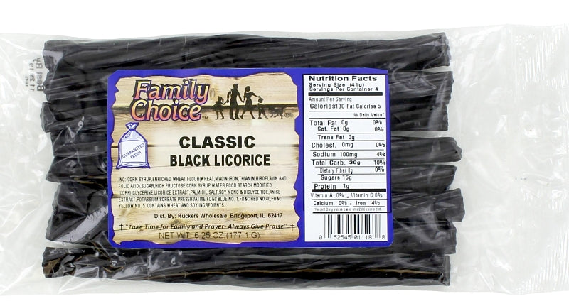 Family Choice 1118 Licorice, Classic Black Flavor, 7 oz