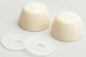 Fluidmaster 7116 Bowl Bolt Cap, Plastic, Bone