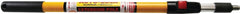 BENNETT A LOCK 36 Extension Pole, 3 to 6 ft L, Aluminum/Fiberglass, Yellow