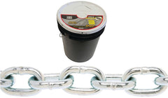 BARON PC30316P Proof Coil Chain, 3/16 in, 250 ft L, 30 Grade, Steel, Zinc