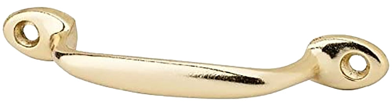 Schlage 25A3 Screen Door Pull, Aluminum, Brass