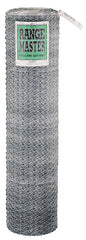 Rangemaster 6027 Poultry Net, 50 ft L, 48 in W, 20 Gauge, Hexagonal Mesh, 2 in Mesh, Galvanized Steel