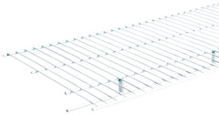ClosetMaid 37305 Wire Shelf, 100 lb, 1-Level, 16 in L, 144 in W, Steel, White