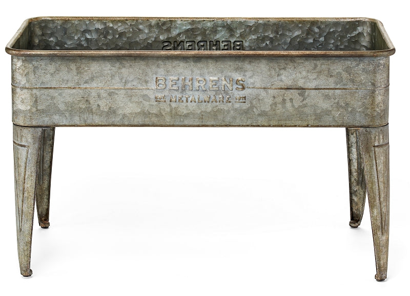 Behrens M19GP2 Garden Planter, 10 in W, 20 in D, Steel, Rustic