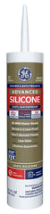 GE Silicone II GE5070 Caulk, White, -60 to 400 deg F, 10.1 oz Cartridge