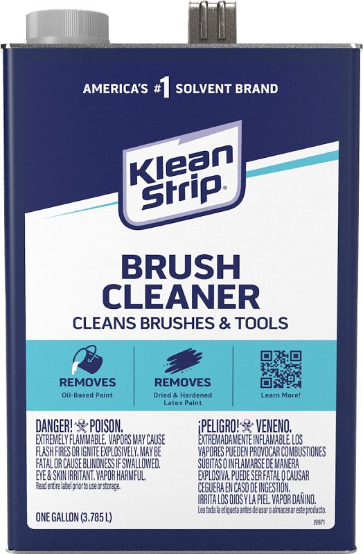 Klean Strip QBC12C Brush Cleaner, Liquid, 1 qt, Can