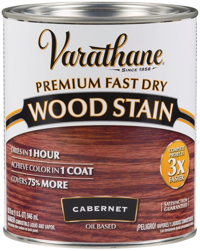 Varathane 262016 Stain, Cabernet, Liquid, 1 qt, Can