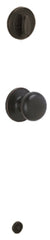 Schlage J Series JH59STR716 Passage Knob, Knob Handle, Metal, Aged Bronze, 2-3/8, 2-3/4 in Backset