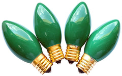 Hometown Holidays 16500 Light Bulb, 7 W, Intermediate Lamp Base, Incandescent Lamp, Ceramic Green Light
