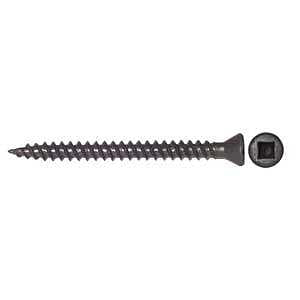 Reliable RzR Series DWTH6158C1 Screw, 1-5/8 in L, Fine, Full Thread, Flat Head, Square Drive, Type S Point, Steel