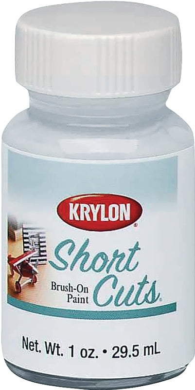 Krylon KSCB025 Craft Enamel Paint, High-Gloss, White, 1 oz, Bottle