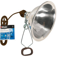 Southwire 151SW Clamp Light with Cord and Reflector, Vinyl Coated