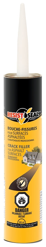 Resisto 50003 Crack Filler, Paste, Black, Solvent, 300 mL, Cartridge