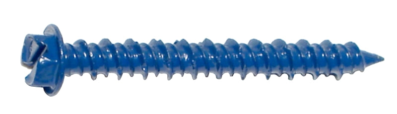 Midwest Fastener 09261 Masonry Screw, 3/16 in Dia, 1-3/4 in L, Steel