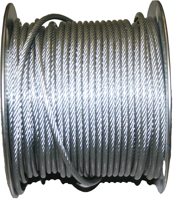 Ben-Mor 82414 Cable, 250 ft L, Galvanized/PVC-Coated
