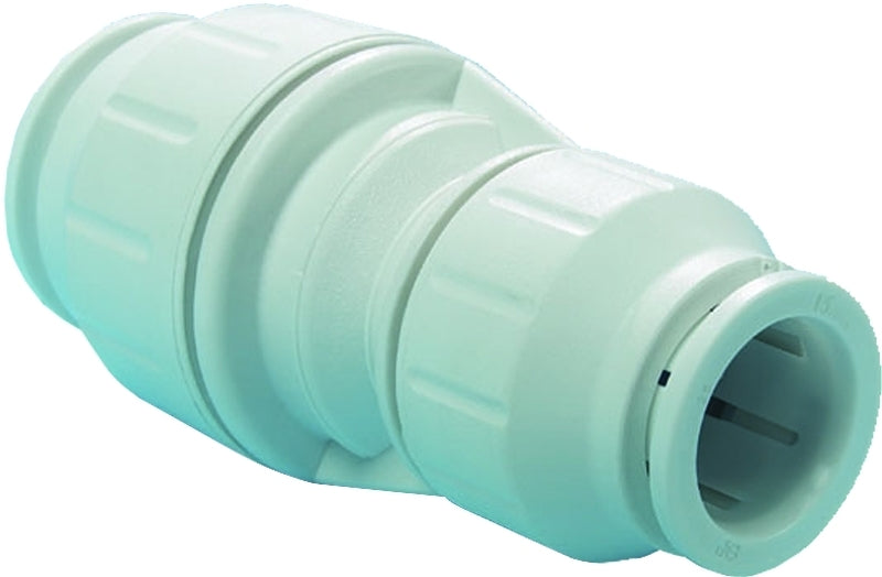 John Guest PEI202820P Reducing Pipe Coupling, 3/4 x 1/2 in, Plastic, 3 to 12 bar Pressure