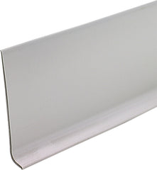 M-D 75499 Wall Base, 120 ft L, 4 in W, Vinyl, Gray/Silver