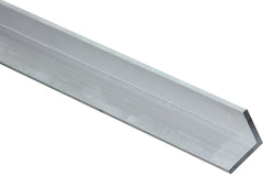 Stanley Hardware 4204BC Series N258-368 Angle Stock, 1 in L Leg, 96 in L, 1/8 in Thick, Aluminum, Mill