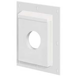 Builders Edge 3SMU811TW4 Mounting Block, 14-1/4 in L, 11-9/16 in W, Fiber Cement, White