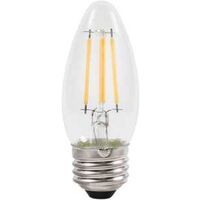 Sylvania Natural Series 40793 LED Bulb, Decorative, B10 Blunt Tip Lamp, 40 W Equivalent, E26 Medium Lamp Base, Dimmable