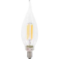 Sylvania Natural Series 40759 LED Bulb, Decorative, B10 Bent Tip Lamp, 60 W Equivalent, E12 Candelabra Lamp Base, Clear