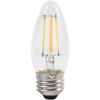 Sylvania Natural Series 40795 LED Bulb, Decorative, B10 Blunt Tip Lamp, 60 W Equivalent, E26 Medium Lamp Base, Dimmable