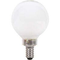 Sylvania 40797 Decorative Natural LED Bulb, G16.5 Lamp, 40 W Equivalent, E12 Lamp Base, Dimmable, Frosted, Soft White