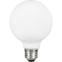 Sylvania 40765 Natural LED Bulb, Globe, G25 Lamp, 40 W Equivalent, E26 Lamp Base, Dimmable, Frosted, Soft White Light