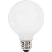 Sylvania 40768 Natural LED Bulb, Globe, G25 Lamp, 60 W Equivalent, E26 Lamp Base, Dimmable, Frosted, Daylight Light